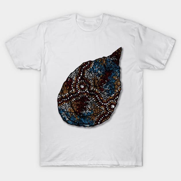 Aboriginal Art - Leaf T-Shirt by hogartharts